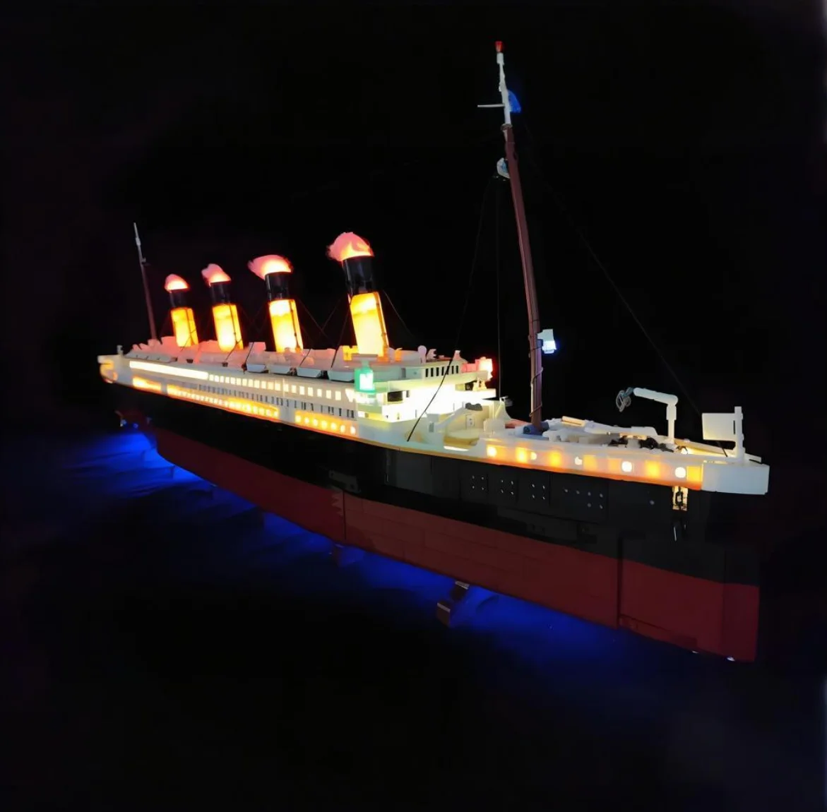 RC LED Kit For 10294 Titanic Boat Building Blocks Accessories Toys Lamp Set (Lighting /Blocks Model)