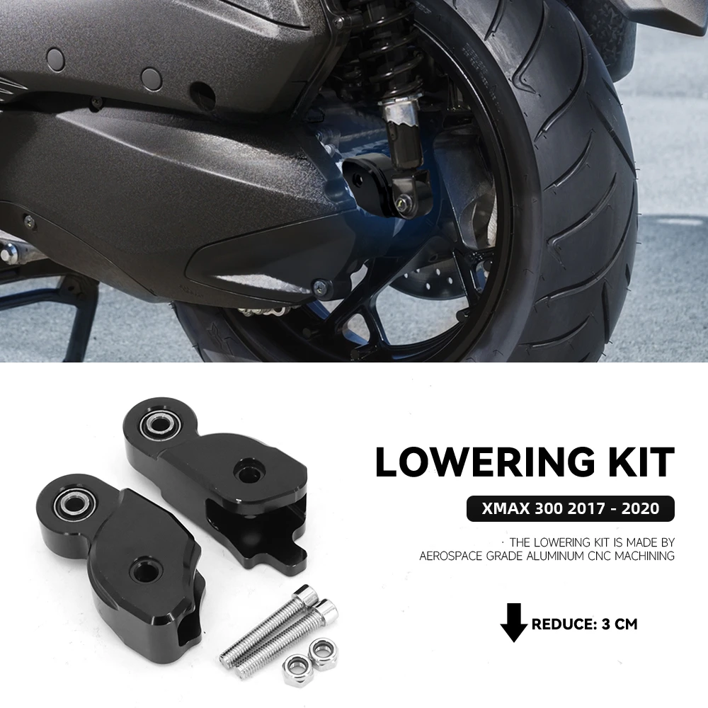 

Новый задний амортизатор для мотоцикла, комплект для опускания корпуса 3 см для Yamaha X-MAX300 XMAX300 XMAX 300 X-MAX 300, аксессуары