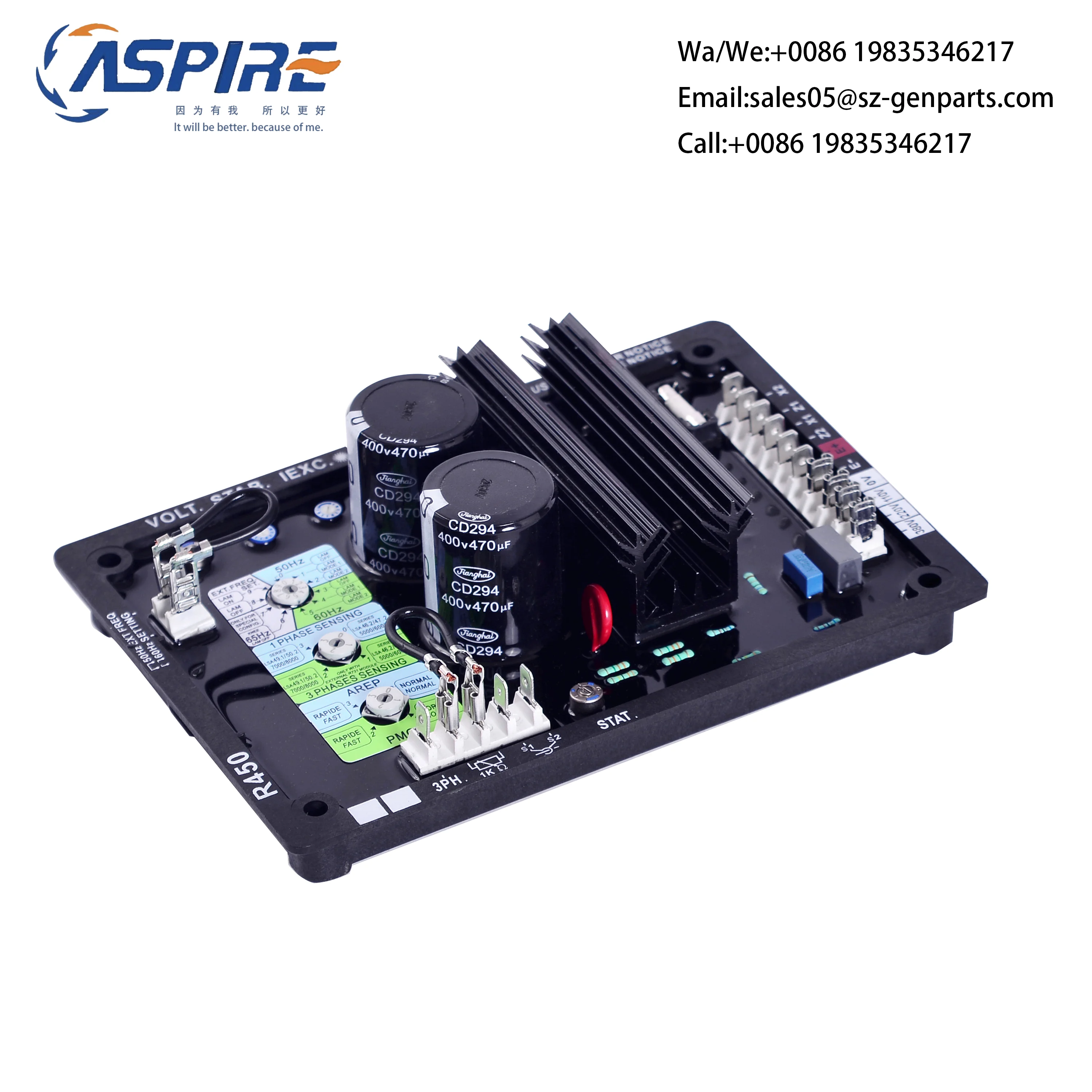 

R450M R450 Automatic Voltage Regulator Stabilizer AVR Diesel Generator Spare Parts