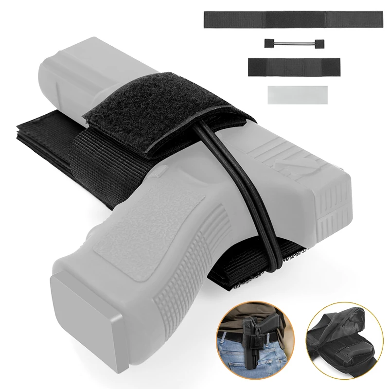 Universal Holster for Gun Concealed Carry Pistol Holder Belt Pouch Portable Self-adhesive Handgun Airsoft Glock Accessories