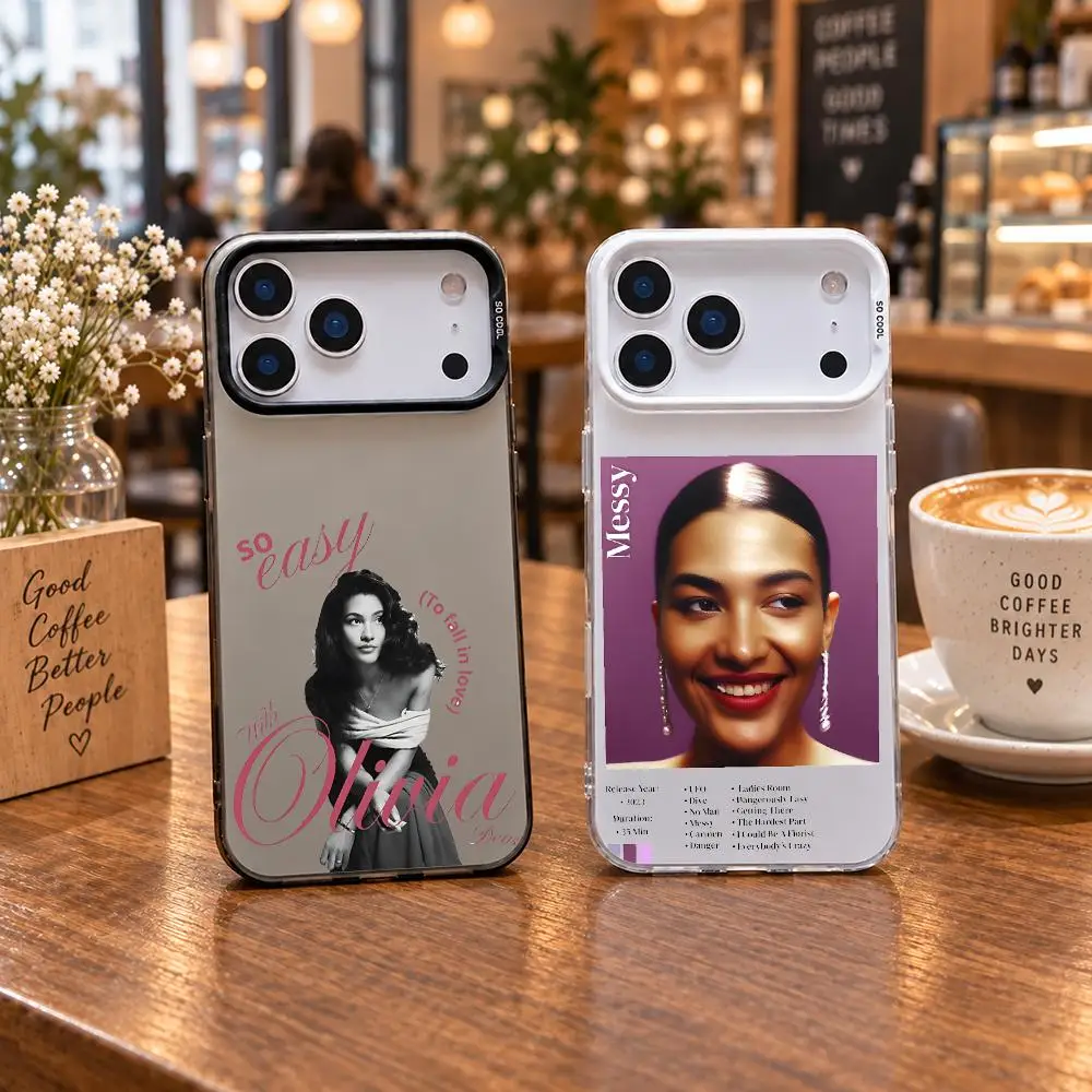 Singer O-Olivia Dean Phone Case For IPhone 18 17 16 15 14 13 Pro Max Independent Metal Button Electroplating Mobile