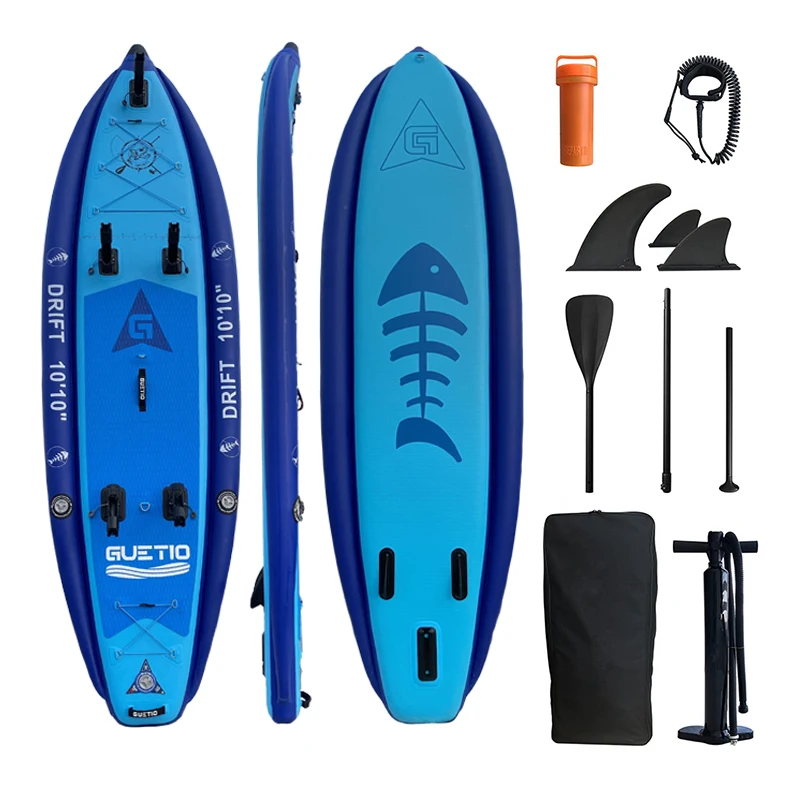 

Hottest Selling OEM Inflatable Paddle Board Stand Up Paddle Board Fishing Blue Color Fish Board Water Sport Sup Paddleboard