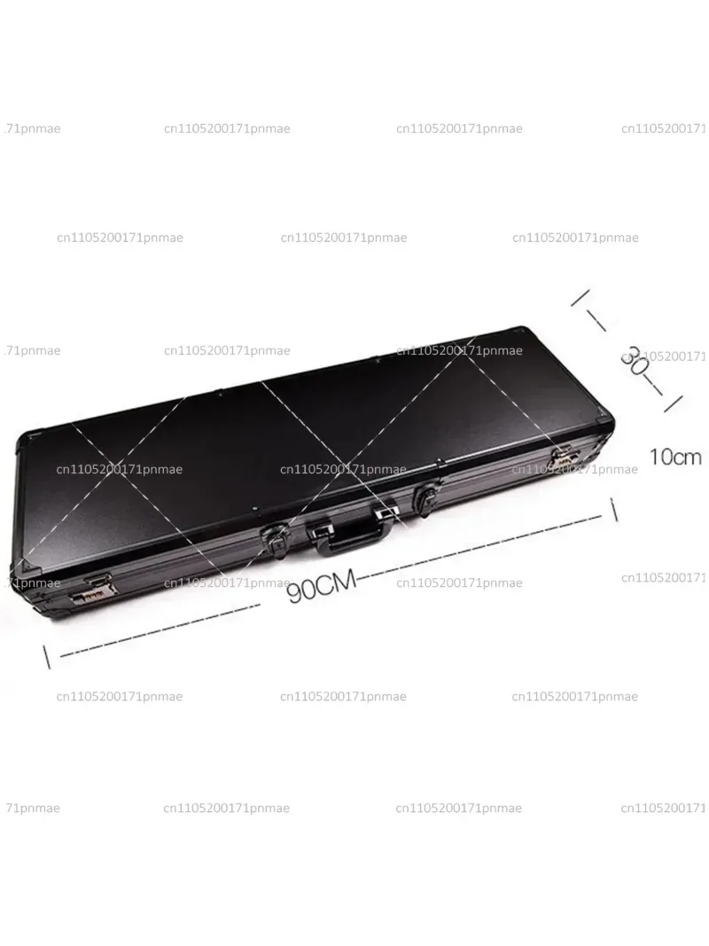 Extra Long Aluminum Alloy Tool Box Instrument Case Fishing Rod Case Equipment Storage Box with Sponge