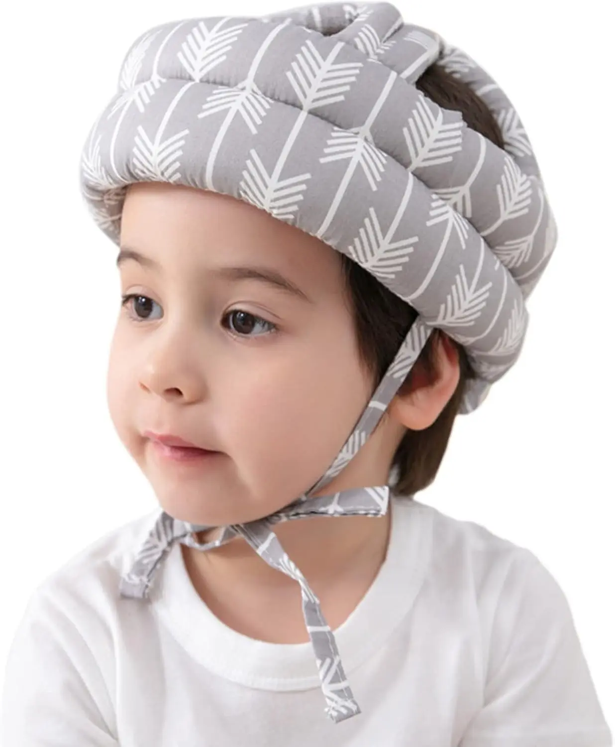 Infant Baby Soft No Bumps Head Protective Hat Adjustable Head Cushion Bumper Bonnet for Crawling Walking