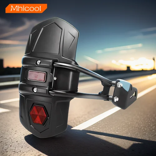 Guardabarros trasero de plástico modificado Universal para motocicleta, guardabarros para motocicleta con Reflector