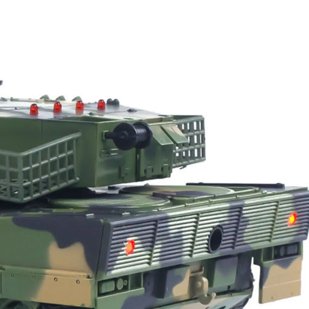 

US Sale HengLong 3809 2.4GHz 1/24 RC Tank Leopard 2 A5 Remote Control Battle Tank Model BB Infrared Battle Spray Water Battery
