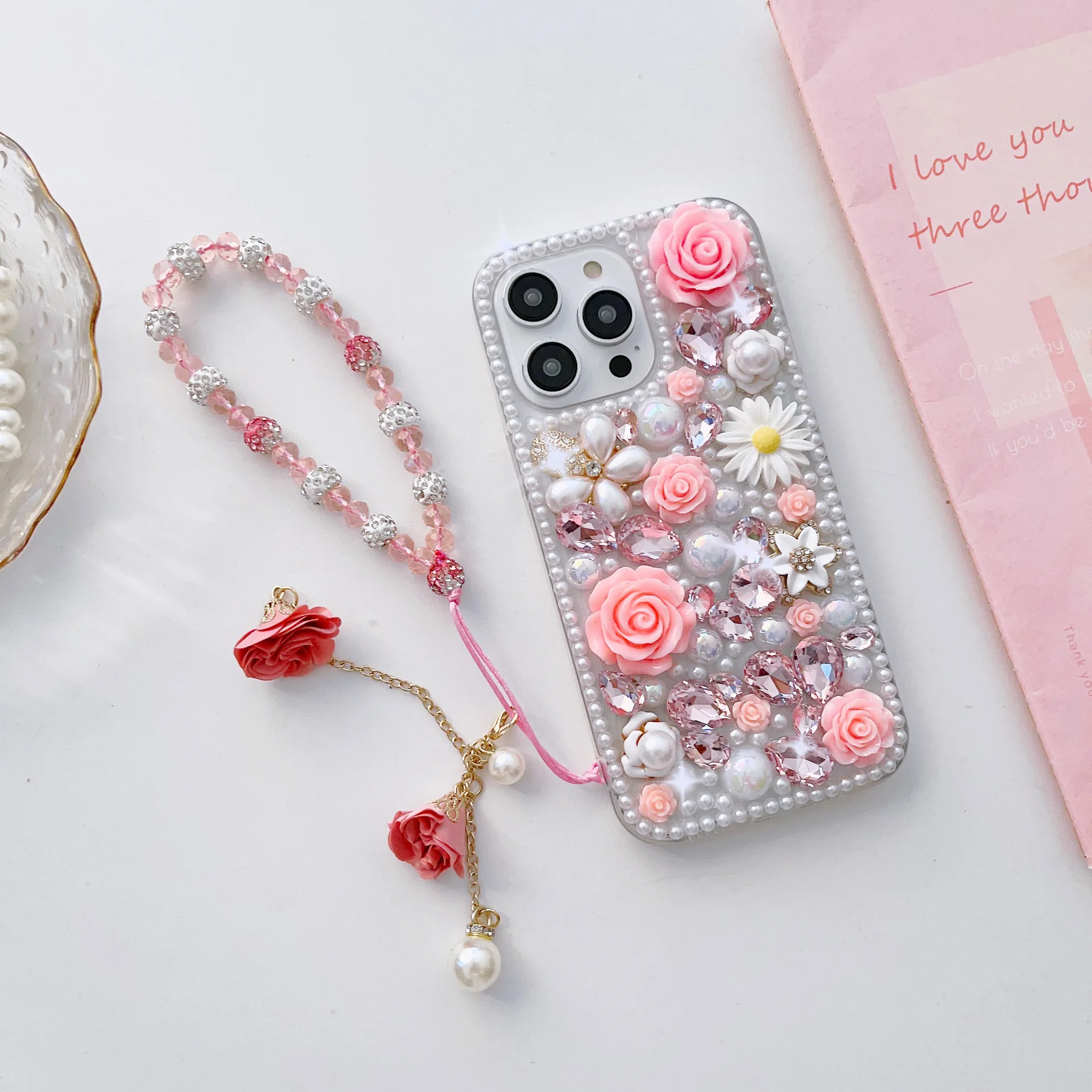 เคสโทรศัพท์พร้อมสายคล้อง สำหรับ Honor X9C Smart 5G X8C X7C X9B X8B X7B X6B X5B Plus X9A X8A X7A X6A 4G เคสหรูหราแบบ 3 มิติ ประดับคริสตัล