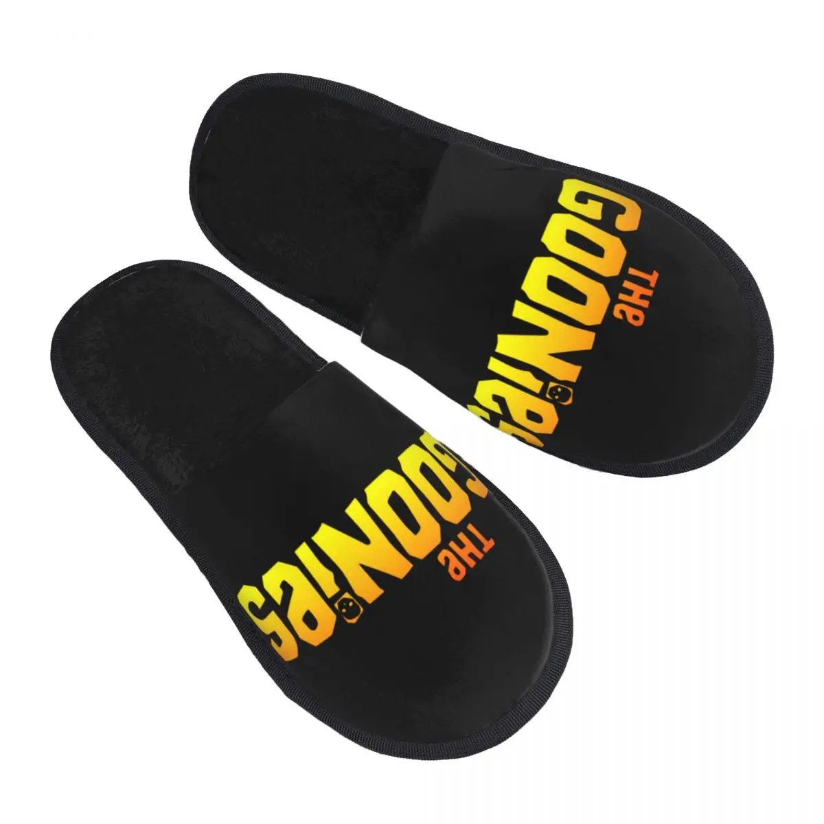 

The Goonies Logo House Slippers Warm Never Say Die Chunk Fratelli Skull Pirate Memory Foam Fluffy Slipper Indoor Outdoor Shoes