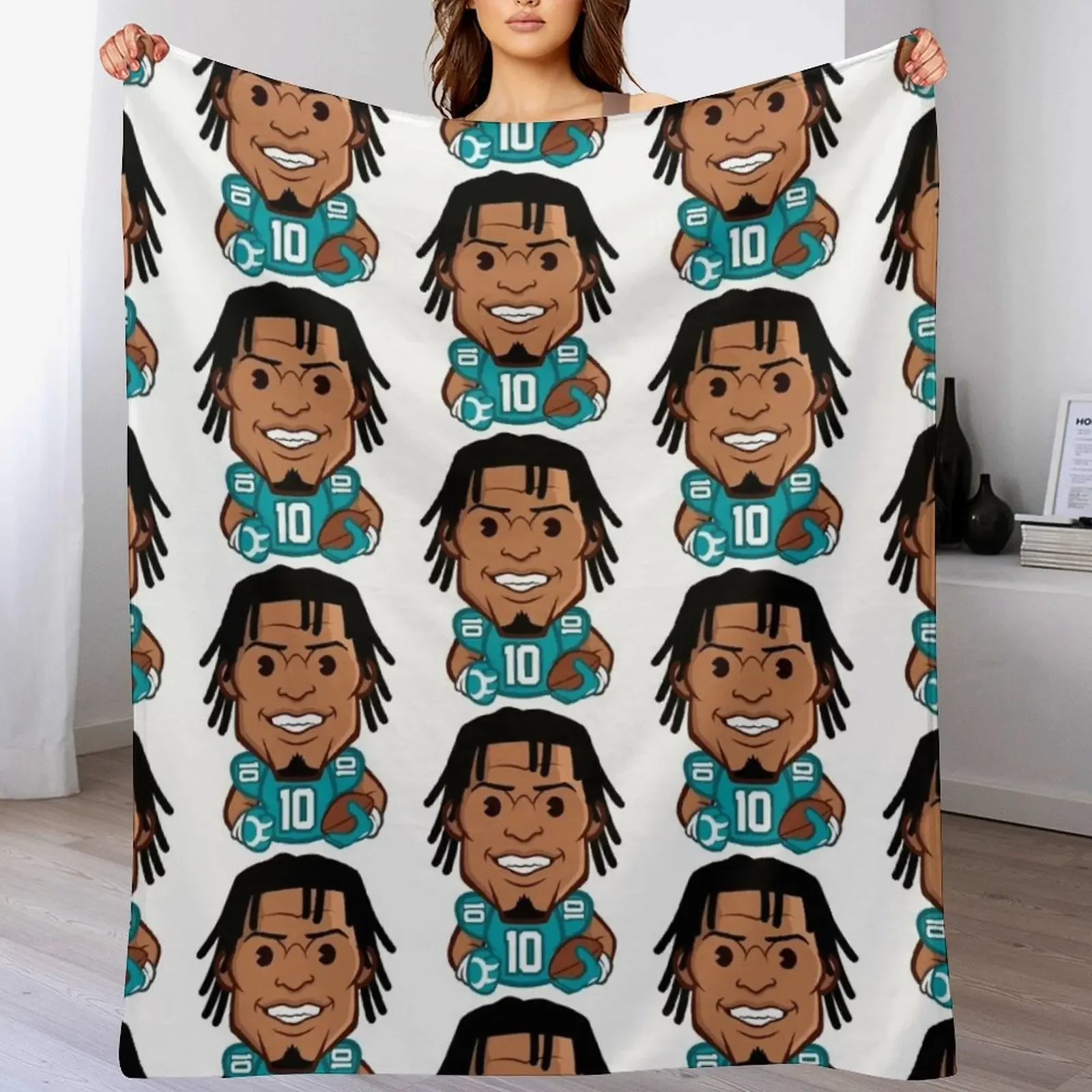 

Tyreek Hill Throw Blanket Lightweight Warm Blanket for Travel Camping