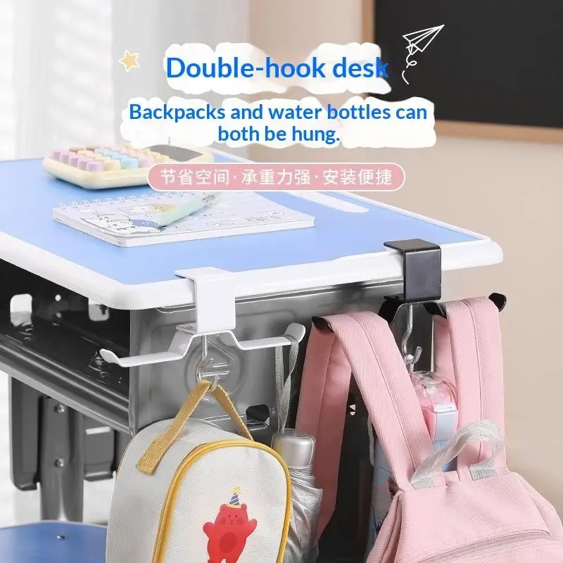 Adjustable Desk Edge Hook Gaming Headset Desk Hanger Backpack Storage Hanging Hook Holder Punch-free Home Office Organizer