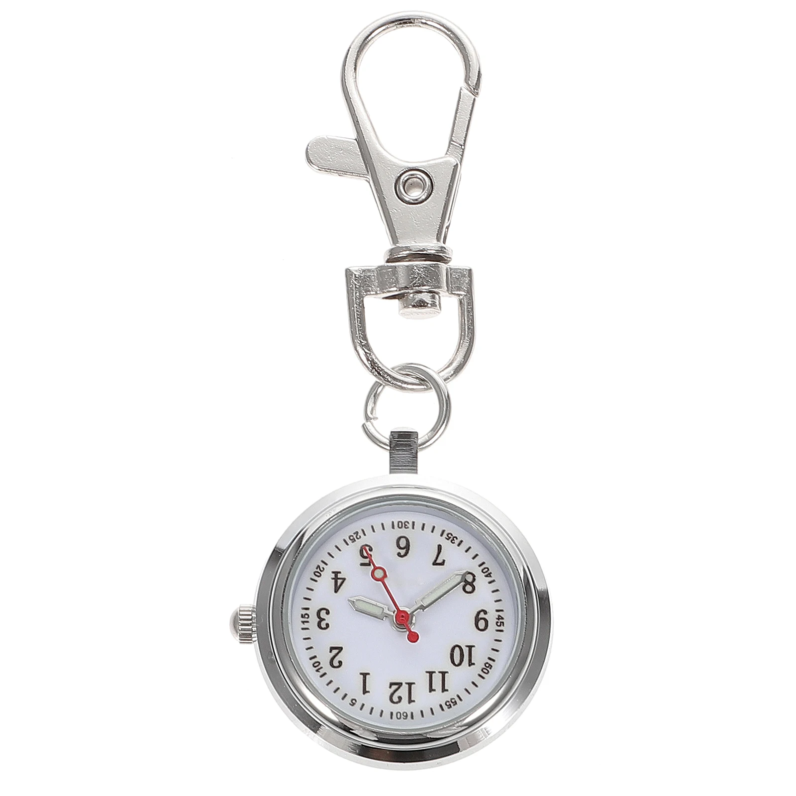 

Quartz Pocket Watch Keychain Large Round Design Durable Premium Material Watches For Men Women Great Gift Household Use