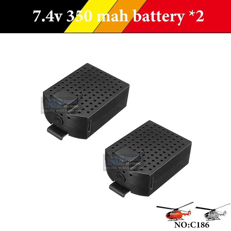 Original Ersatzteile 7,4 V 350 mAh Lipo Batteriefo: RC ERA C186 BO-105 / E120 4CH Flybarless RC Hubschrauber