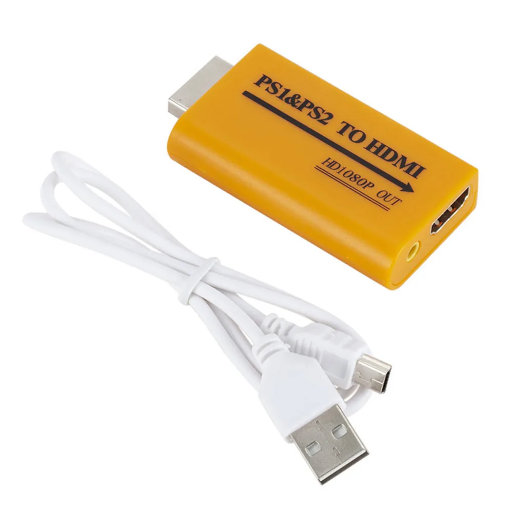 For PS1/PS2 to HDMI-compatible Upgrade Version Supports 1080P Output PS1 TO HDMI-compatible PS2 TO HDMI-compatible HD