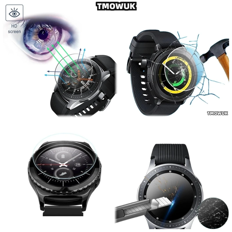 

For Samsung Gear Sport Gear 2 3 4 zero Scratch-Proof Tempered Glass Screen guard HD 9H Hardness Ultra-Clear Thin