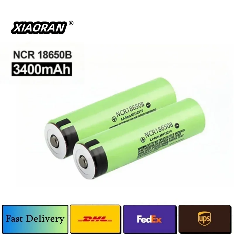 NEW Original NCR18650B 3.7V 3400mAh Li-ion Rechargeable Battery 18650 Lithium Batteries Steeple (No PCB) For Flashlight Camera