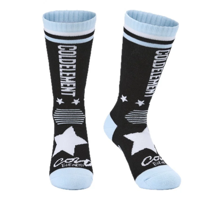 ถุงเท้าสำหรับเล่นหิมะที่ระบายอากาศได้ดีและให้ความอบอุ่น ถุงเท้าเด็ก ถุงเท้าสกีสำหรับเด็กชายและเด็กหญิง ถุงเท้าสกีสำหรับเด็กแบบกลางน่องสำหรับฤดูหนาวแบบใหม่