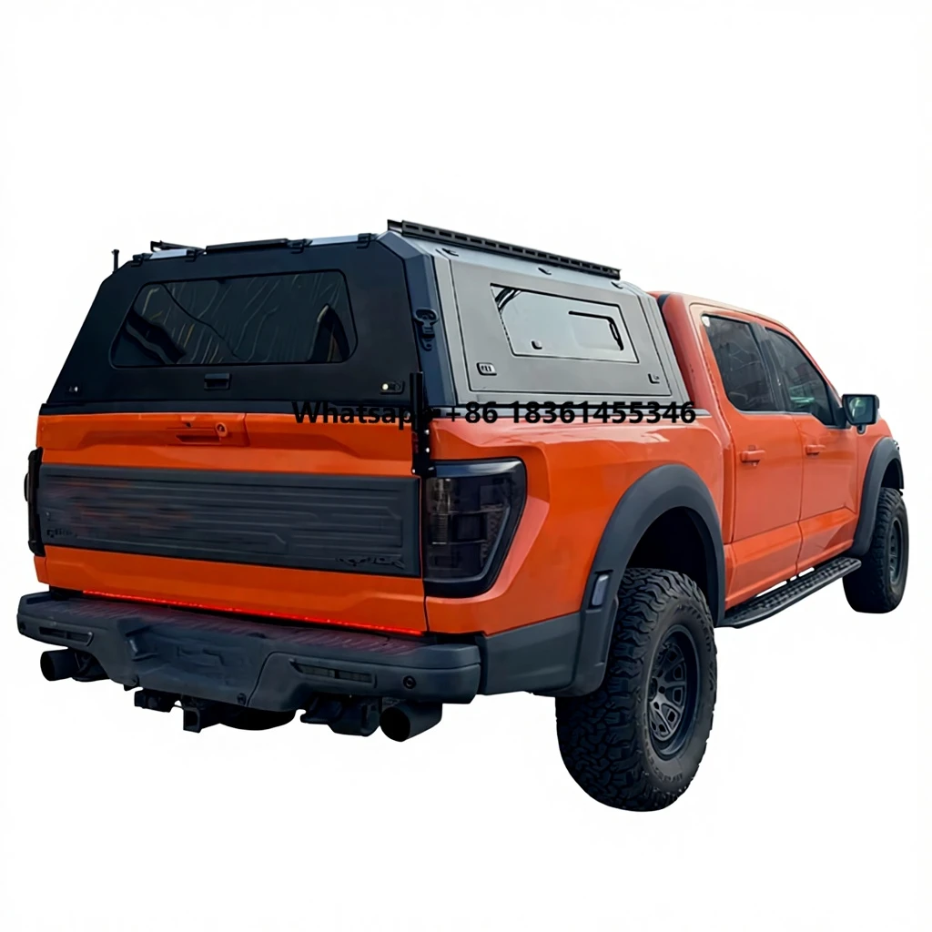

Aluminum Outdoor Pickup Trucks 5.5FT 6.5FT Bed Tonneau Cover Hardtop Canopy Shark
