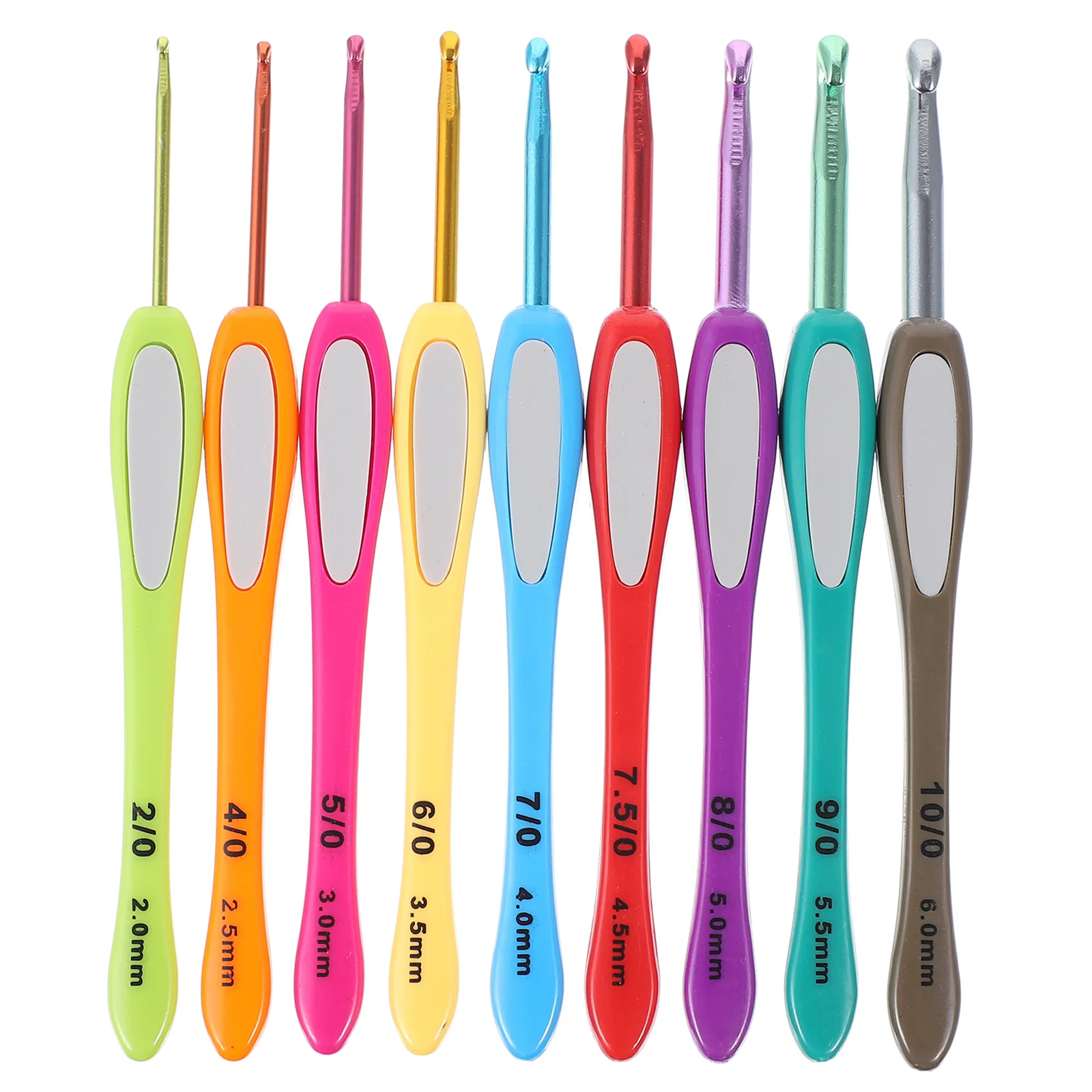 

9 Pcs Crochet Hooks Colorful Plastic Sweater Needle Kit H DIY Needles Knitting Kit Yarn Tools Beginner Gifts