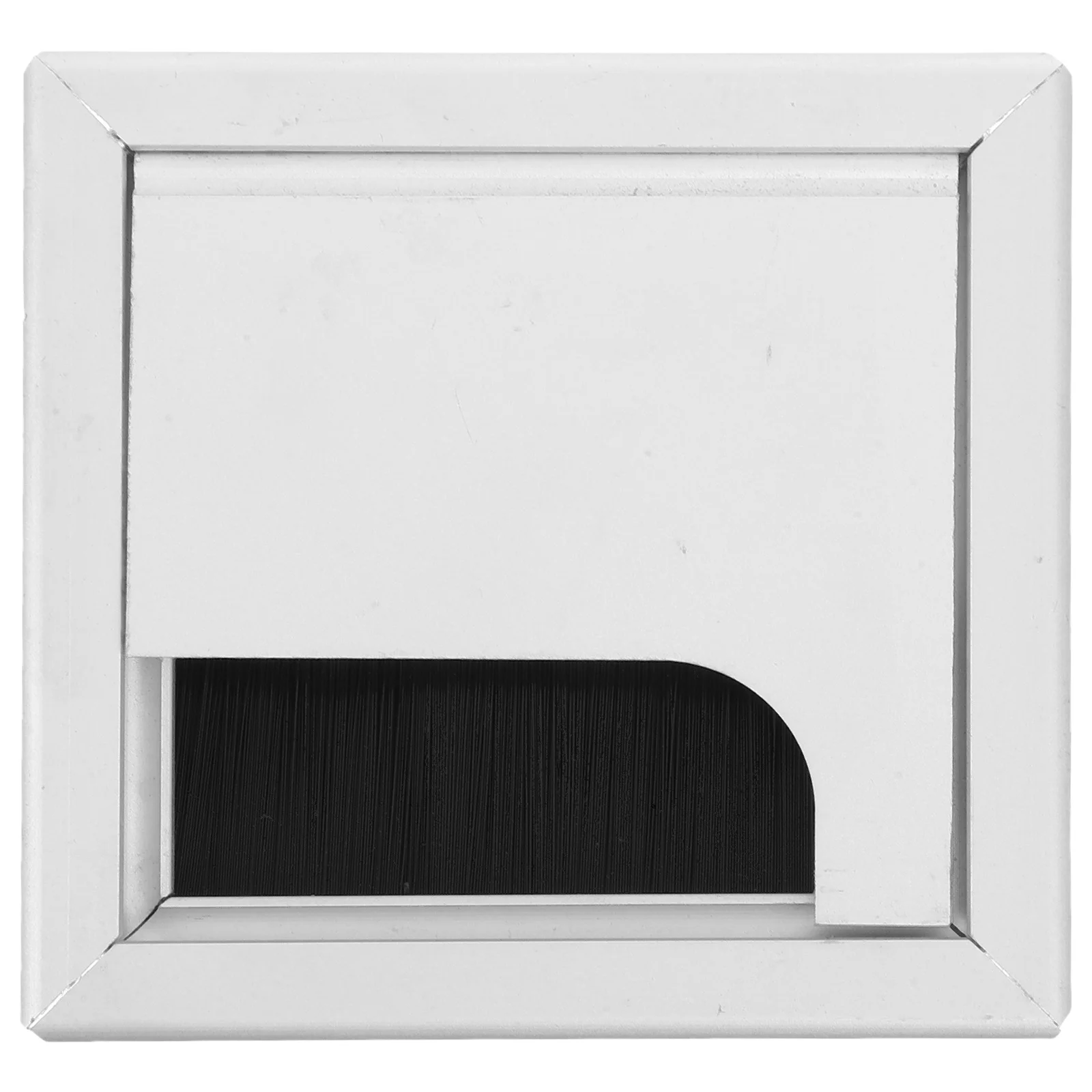 

Aluminum Alloy Wire Box 80x80 Cable Hole Caps Desk Grommets Brush Cover Organization Hardware