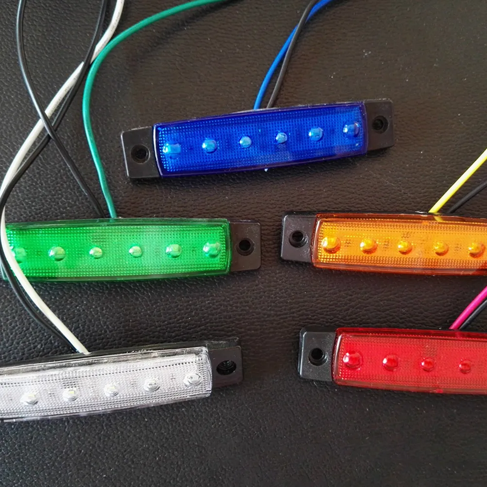 

6Pcs Waterproof Marine Boat Navigation Lights ABS LED Stern Lights for Kayak Deck Interior Decoration