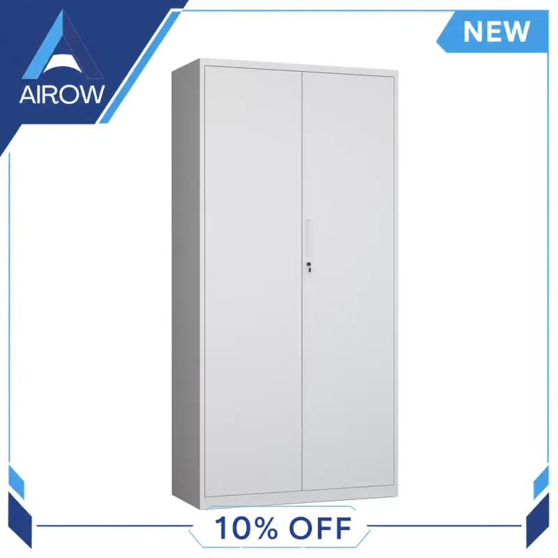 Metal Filing Cabinet Steel Storage Cupboard with Lock Adjustable Shelves for Office Home Document Organizer Secure File Box