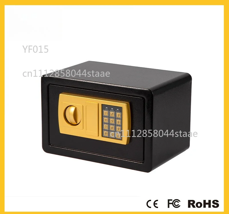 Round Corner Full Steel Digital Password Safe Box Wall Mount Anti-Theft Storage Cabinet For Home Office