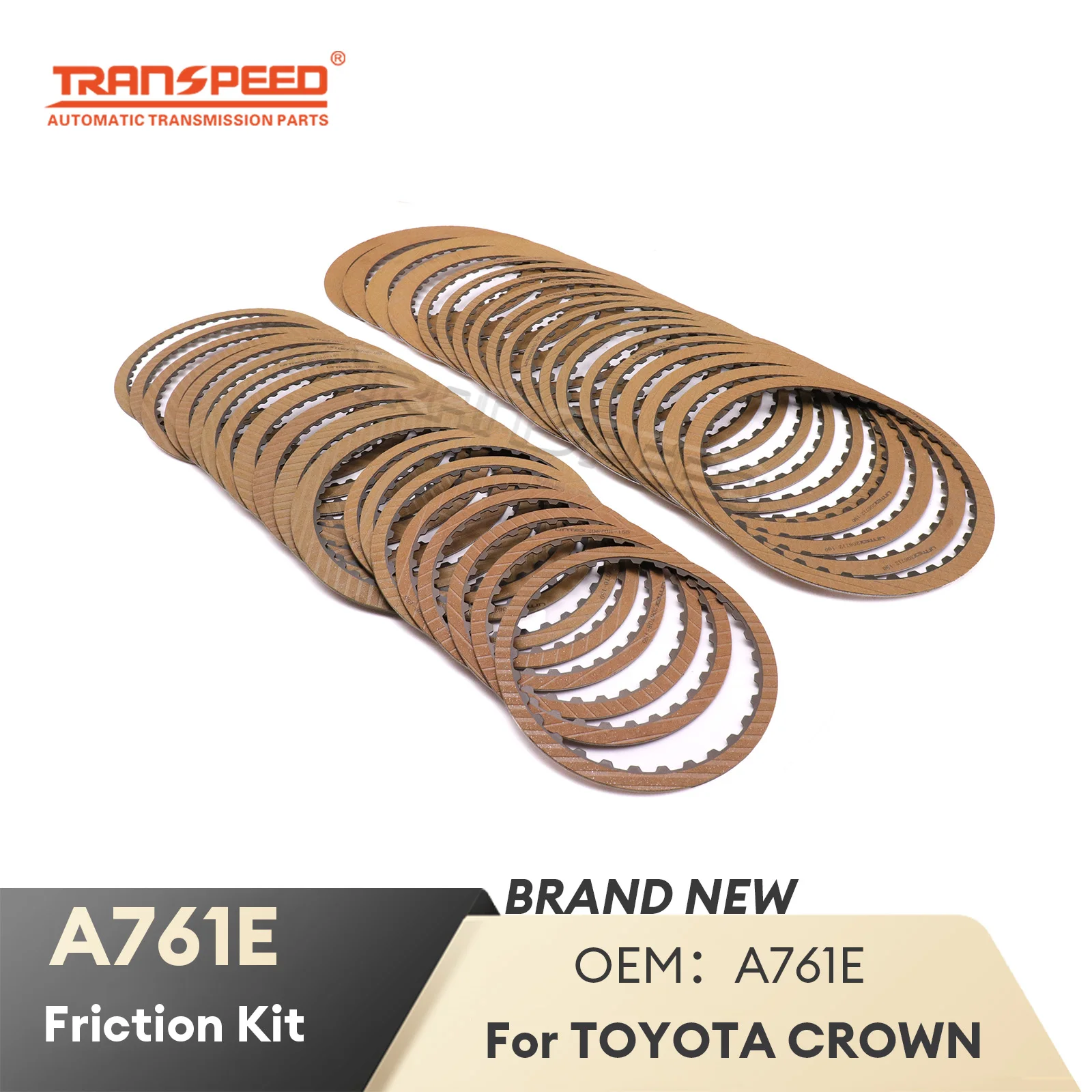TRANSPEED A761E Auto Transmission Friction Kit Clutch Plates for Lexus GS/LS/SC 430 Toyota Century Crown