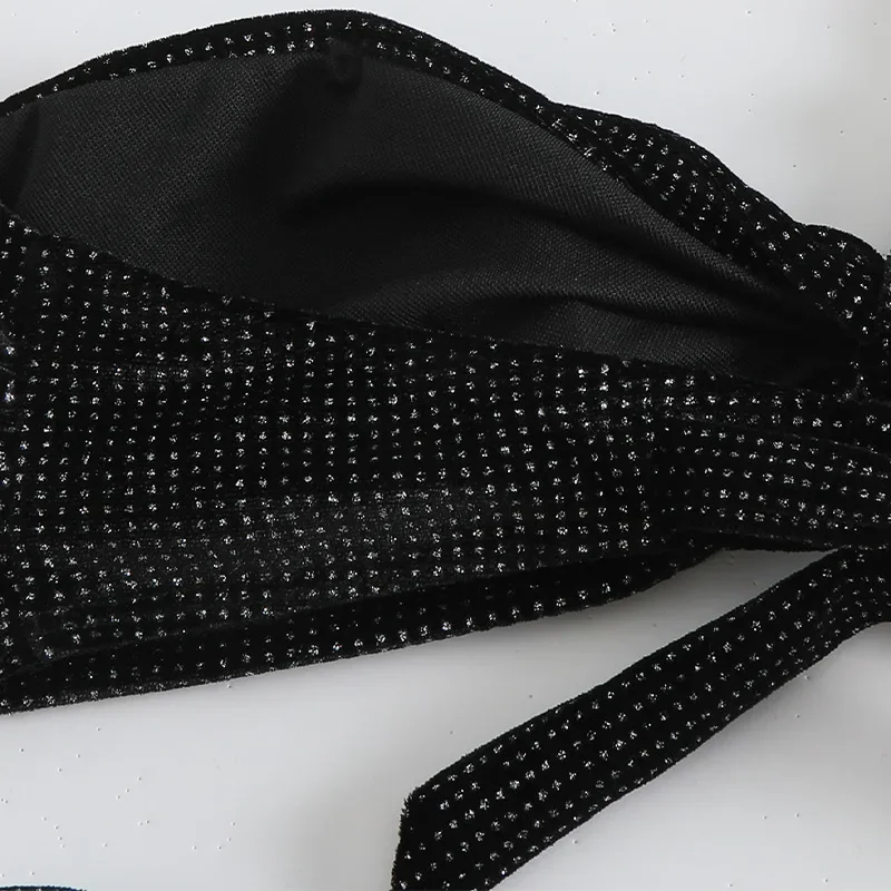 Sexy Zwarte Micro Bikini 2025 Vrouwen Badpak Tie Side Badmode String Bikini Set Braziliaanse Beachwear Badpak Bandeau Biquini