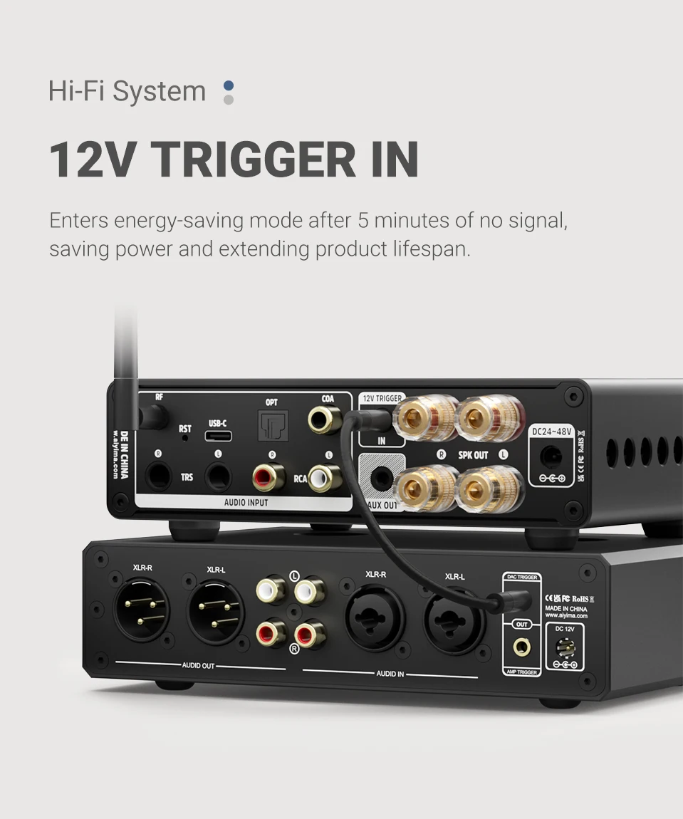 Aiyima A80 TPA3255 Bluetooth DAC estéreo Pffb Amplificador De