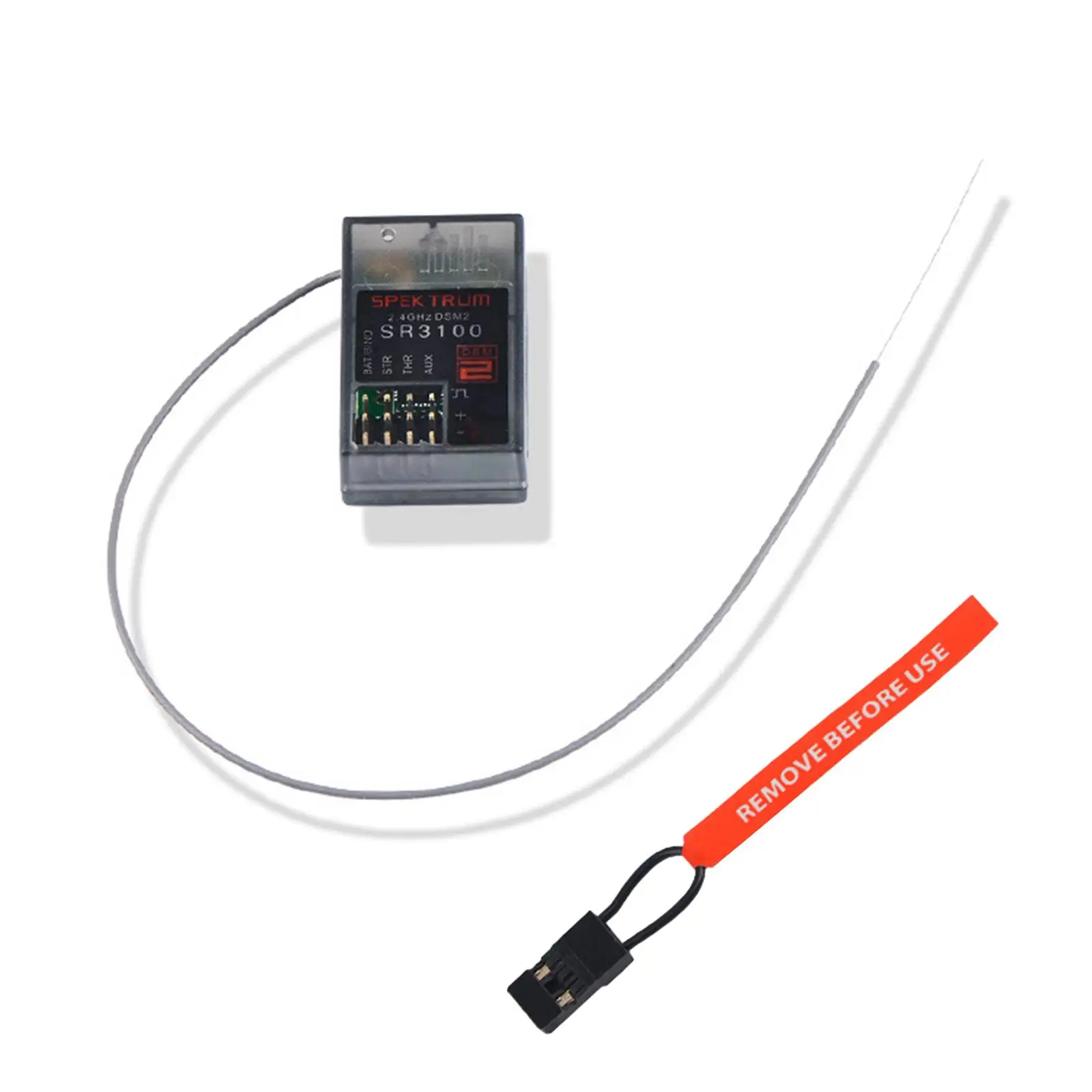 SR3100 3 Channel Surface DSM2 Receiver Durable Easy to Install Small Voltage Range 3.5V-9.6V for RC Car Boat Hobby Vehicle Parts