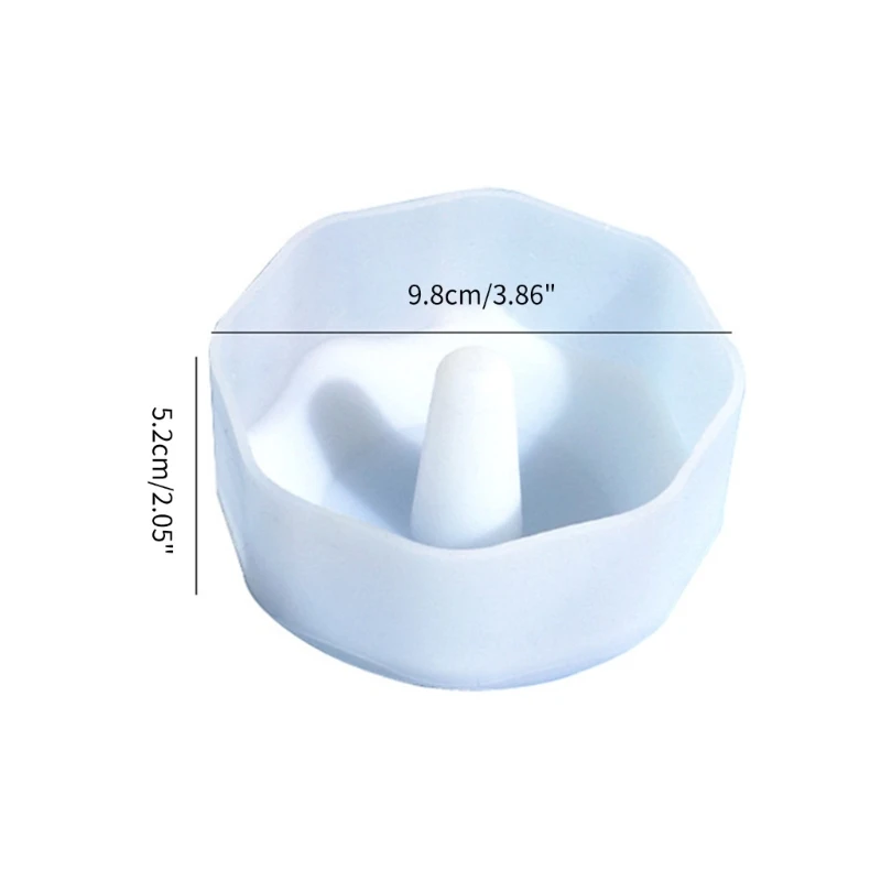 꽃 모양의 반지 홀더 트레이 실리콘 금형 쥬얼리 디스플레이 스탠드 수지 금형 작은 보석 반지 접시 금형 쉬운 드롭 배송