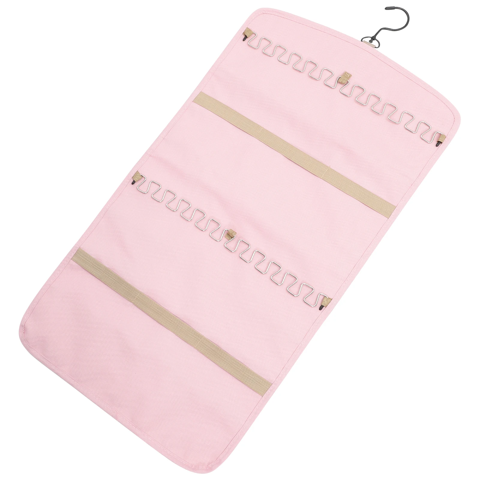

Jewelry Storage Bag Double Sided Large Capacity Earring Ring Necklace Organizer PVC Hanging Wall Display