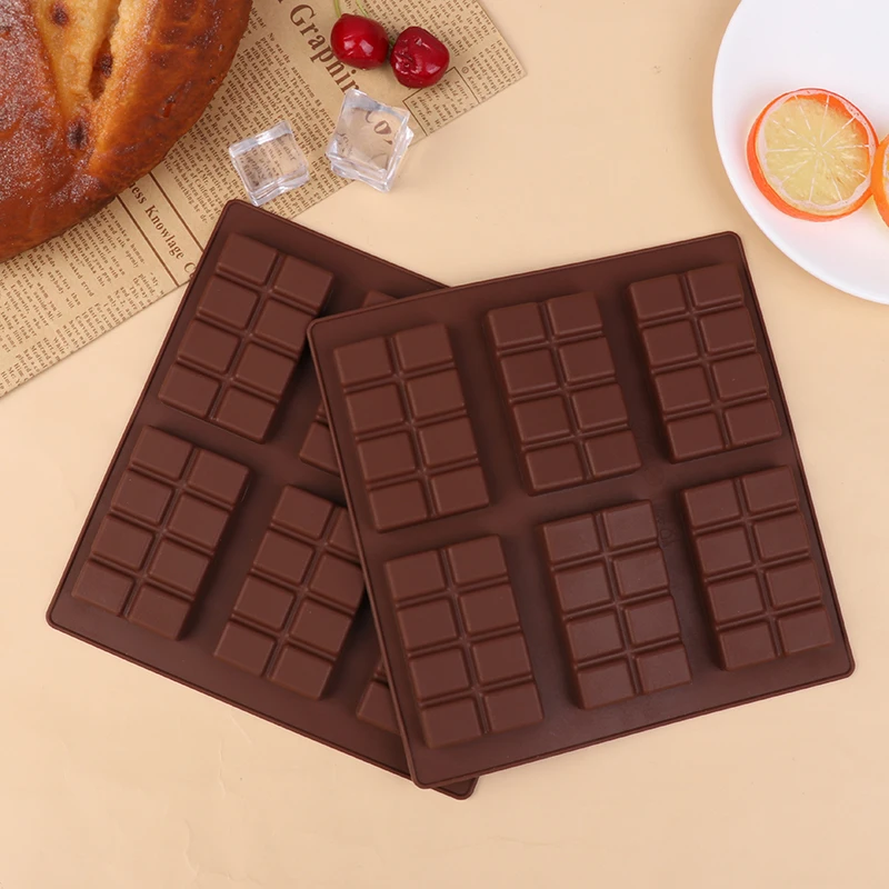 1PCS Rectangle Silicone Mold DIY Chocolate Candy Bar Break Apart Engery Mould Wax Melt Fat Bomb Snack Kitchen Baking Tools