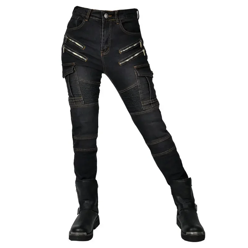 

Women's Motocross Cowboy Pants Moto Jeans Fall Prevention Motorcycle Equipment Motorcycle Pants With Protections