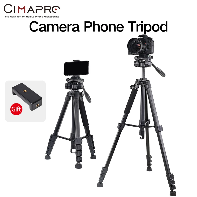 

Cimapro CB-3 Camera Cell Phone Tripod 66.9in Projector Camera Telescope Light Stand Universal Travel Portable Photography Stand