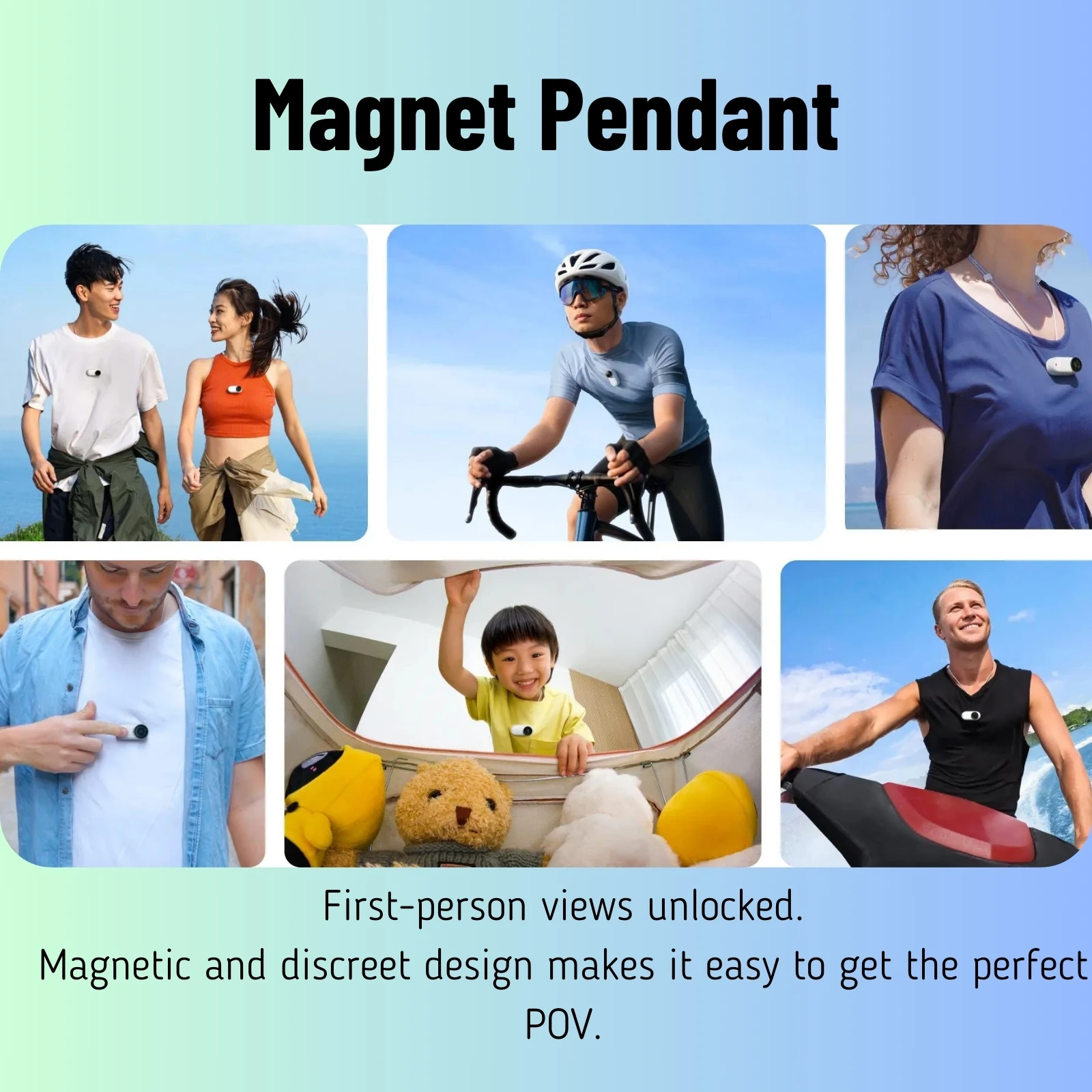 Insta360 GO 3S Magnet Pendant POV Necklace Bracket Silicone Lanyard Angle Insert For Insta 360 GO 3 & GO3S Original Accessories