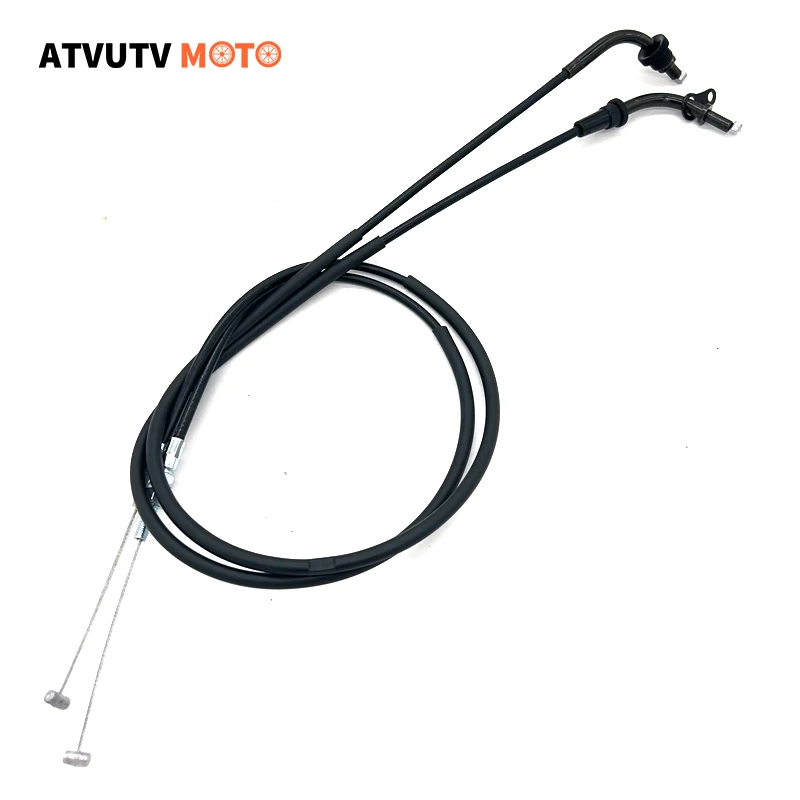 Motorcycle Throttle Cable For YAMAHA YBR125 YB125 YB125Z YB125G Two Throttle Oil Cables Line Separate Double Throttle Lines