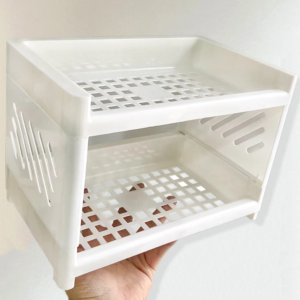 

Двухслойная полка для хранения, кухонная раковина, столешница, держатели для хранения приправ, домашняя ванная комната, офисная настольная полка для хранения