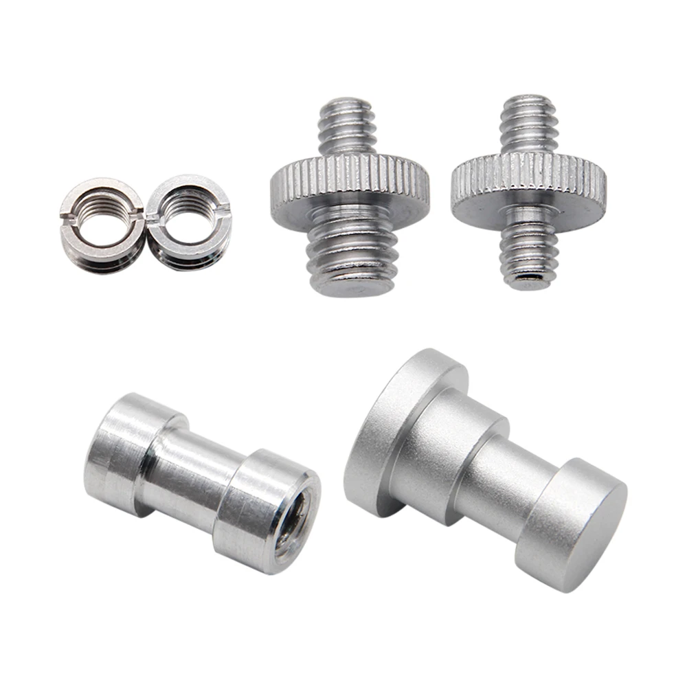 

1Set 1/4 3/8" Male Female Metal Screw Kits Tripod Monopod Screw Mount Convert Adapter Light Stand Photography