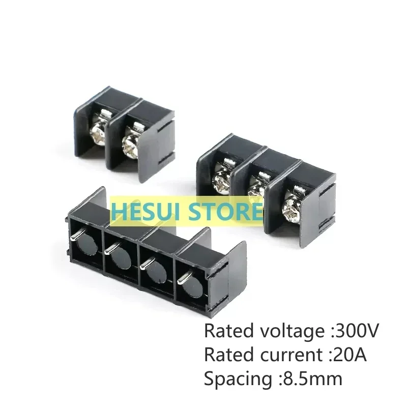 10 PCS KF8500-8.5-2P 3P 4P DIP 8.5mm spacing fence terminal can be splice black