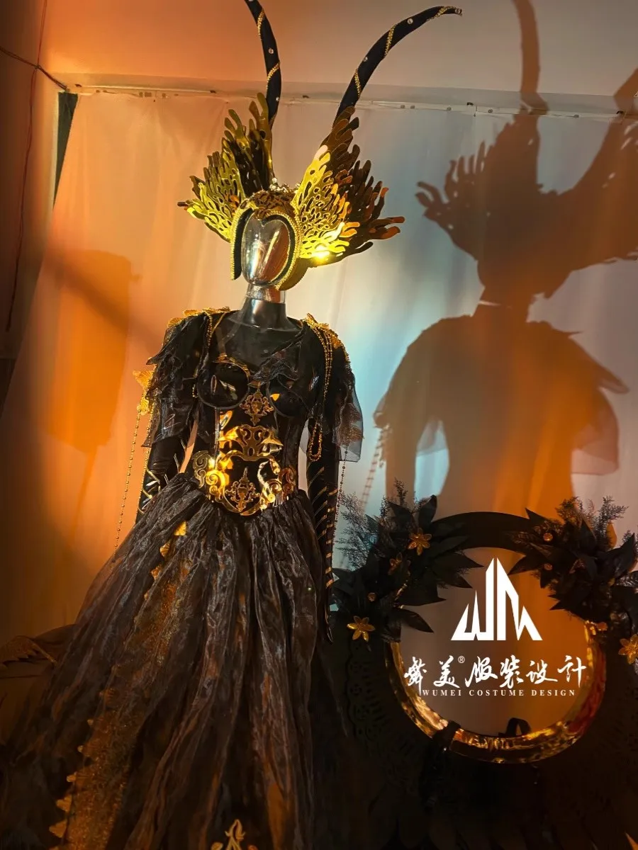 

Ночной клуб, большая тема, C-Position, роскошный атмосферный наряд, комплект головной убор, Gogo Bar, певица, сценическая одежда, костюм для вечеринки, фестиваля, шоу