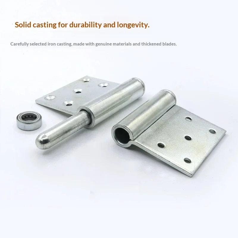 Galvanized Iron Heavy-Duty Hinge Fireproof Door Flag-Shaped Pivot Iron Detachable Safety Exit Door Hinge Accessories 7 Inches