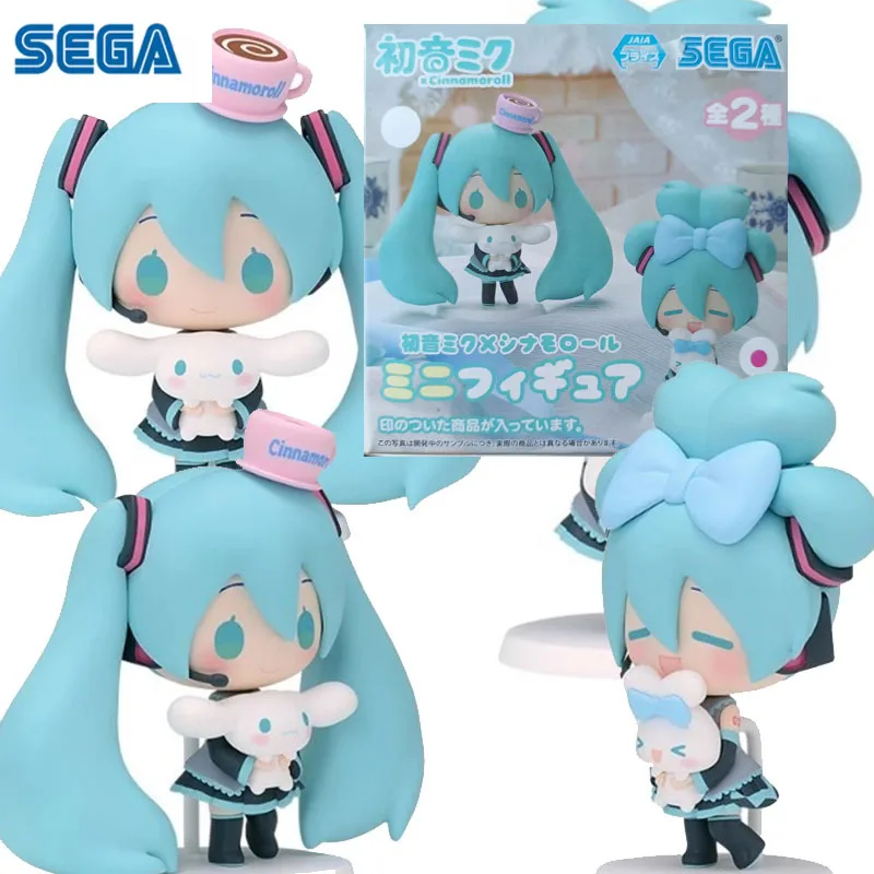 

SEGA Original Hatsune Miku Cinnamon Q Version 11cm Anime Action Figures Toys for Kids Gifts Collectible Model Ornaments