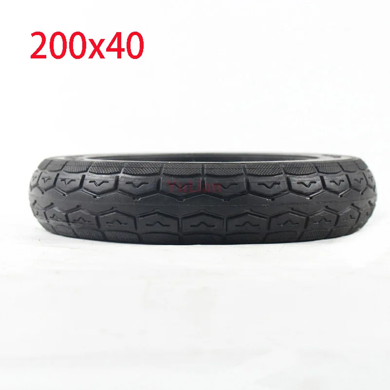 200x40 Electric Scooter Solid Tubeless Tires Wheel Tyres 8 inch folding bicycle baby\'s car solid tyre