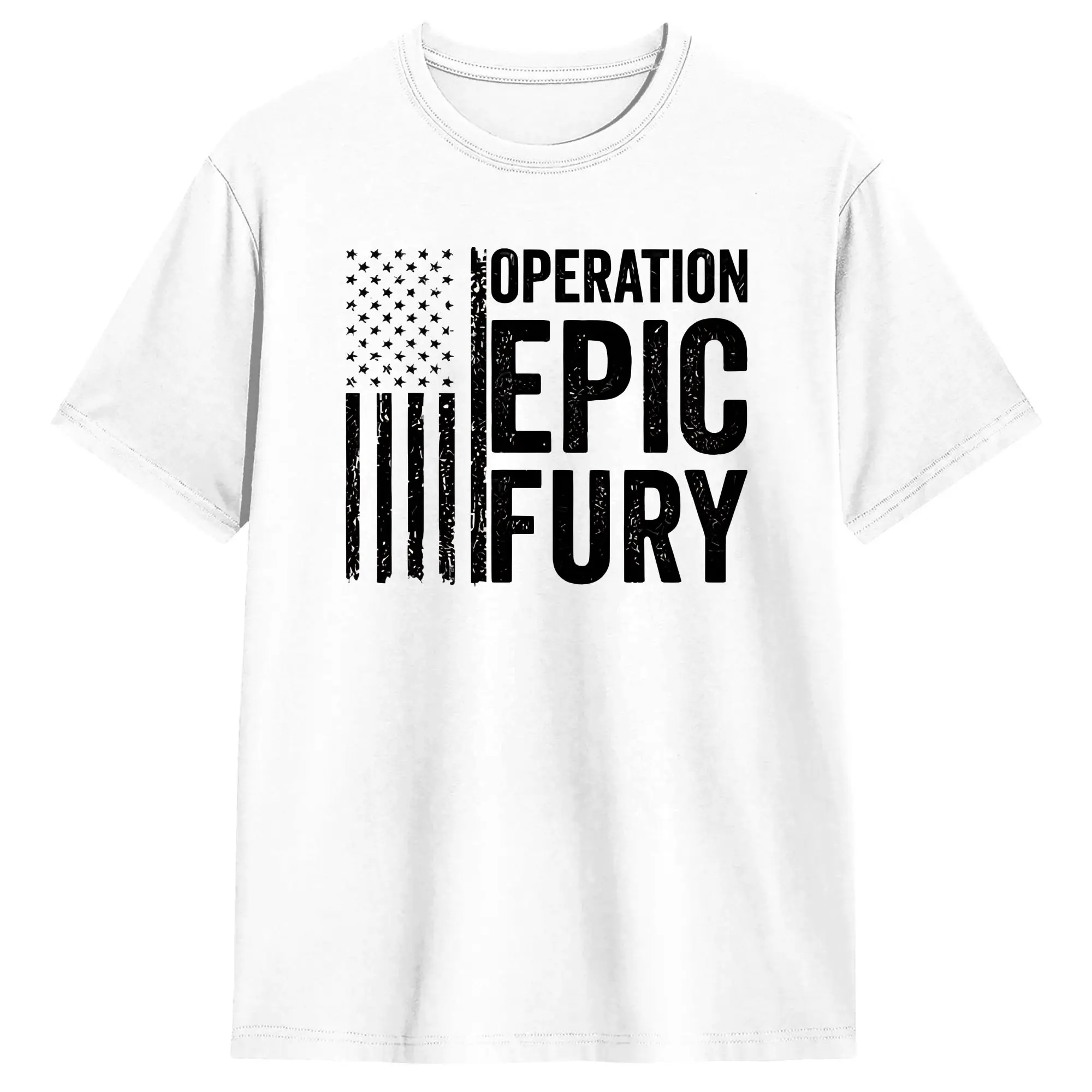 Operation Epic Fury T Shirt Beach  Vintage T-Shirts 100 Cotton Harajuku Tee Shirt For Couple Loose Clothes