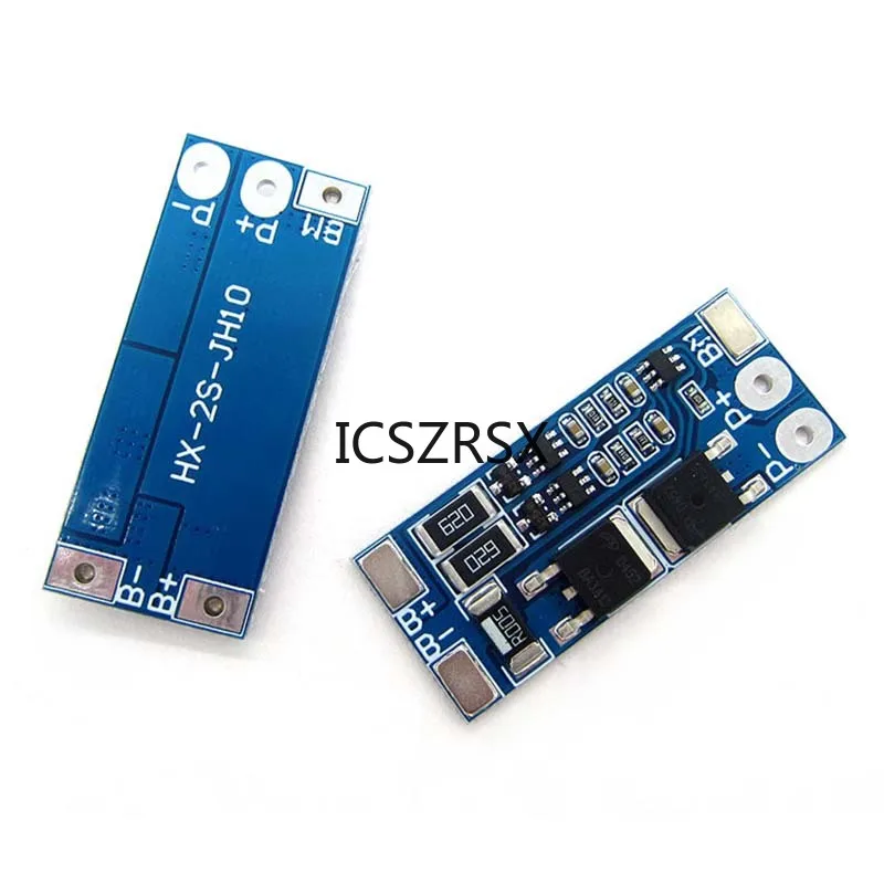 BMS 2S 8A 7.4V 8.4V 18650 Lithium Battery Charge Board Equalizer Balance Version Short Circuit Protection for Solar Power Supply