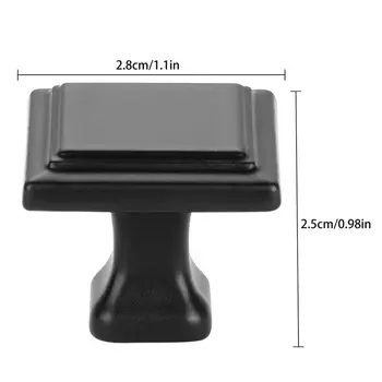 10個霧面黑色廚房櫥櫃把手旋鈕櫥櫃抽屜門把手高品質鋁合金把手 6 最佳銷售 廚房旋鈕 - №2