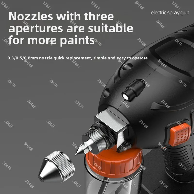 Electric Paint Spray Gun - Cordless, for Home Improvement, Furniture Repair, Touch-up Painting, Diy Projects, Miniature Models