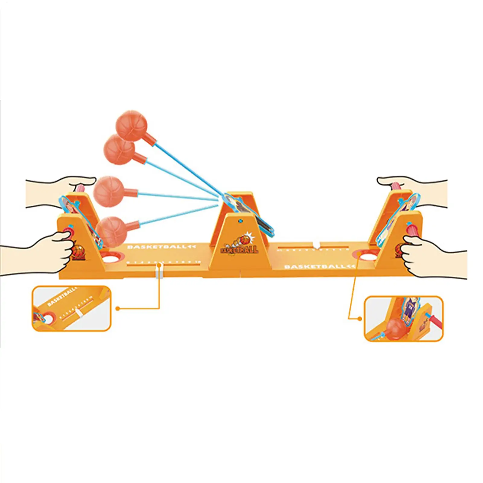 أحدث لعبة سطح المكتب للأطفال لعام 2026-كرة سلة بأطراف الأصابع 2 لاعب ألعاب الدماغ لوحة ألعاب طاولة كرة السلة بأطراف الأصابع هدية #6