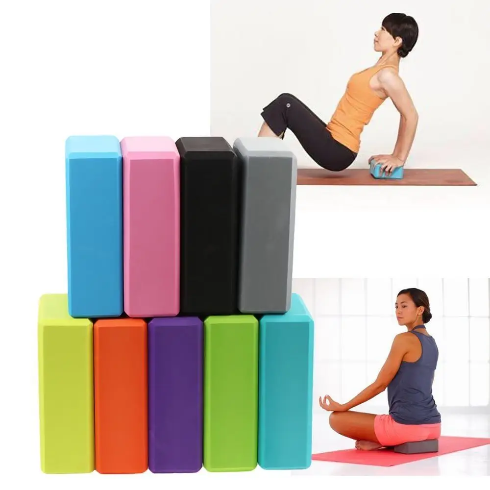 Non-Slip EVA Sports Stretching Fitness Equipment Yoga Block Brick Exercise Pilates Gym Foam